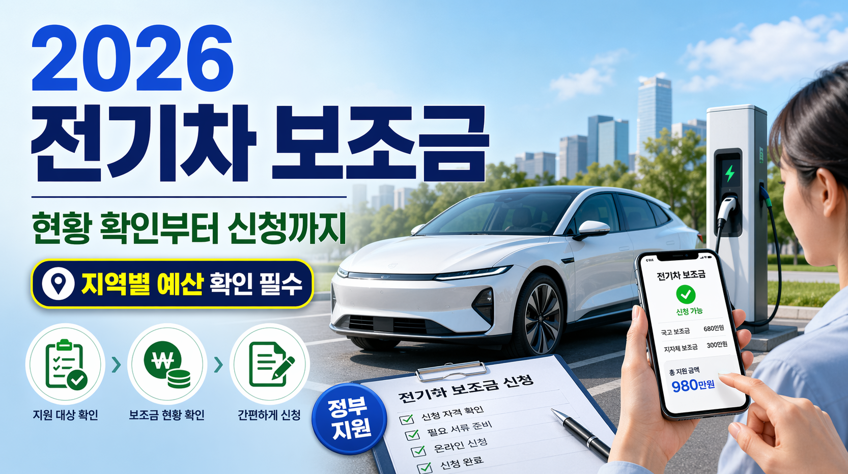 2026년 전기차 보조금 완벽 가이드: 현황 확인부터 신청까지